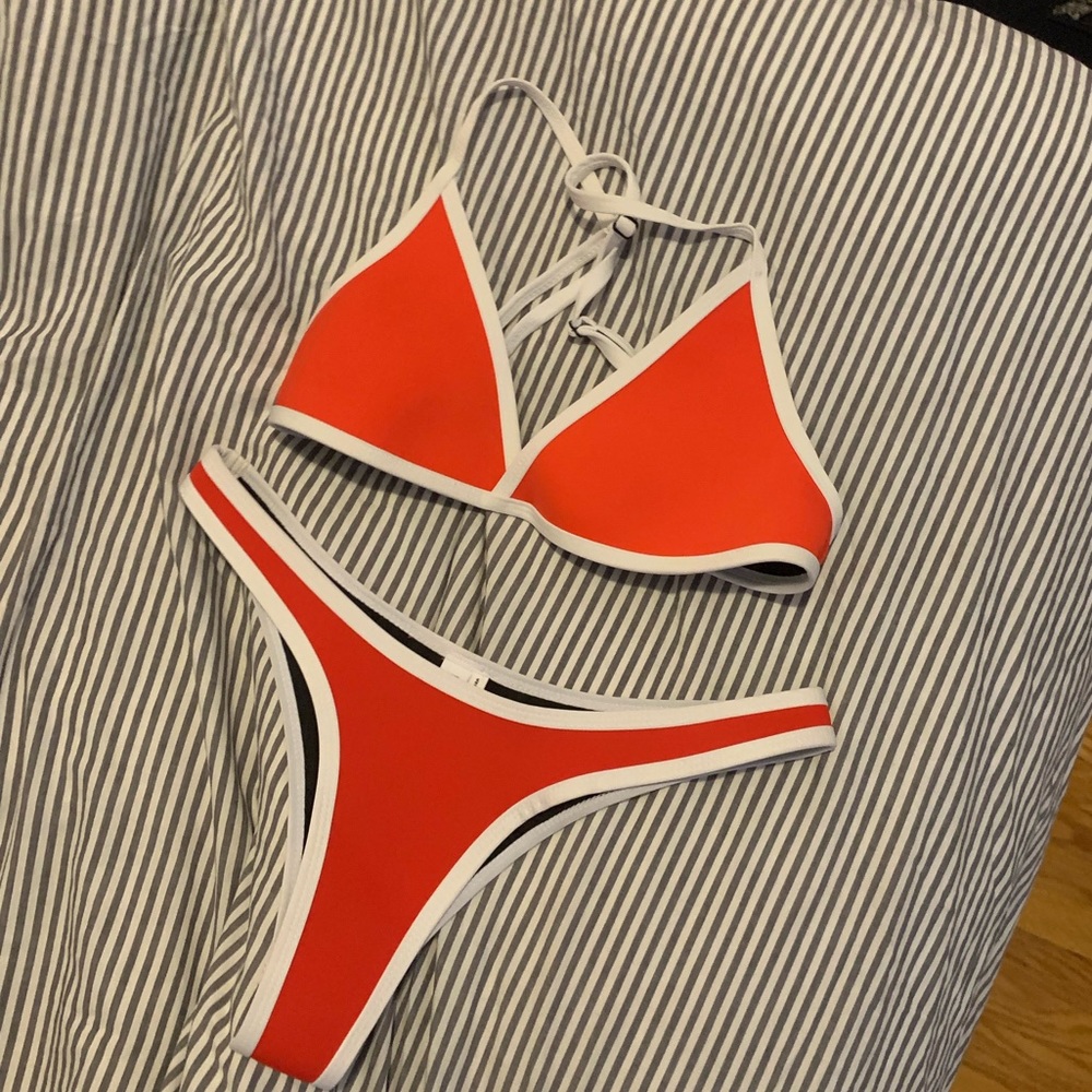 Red Hoaka Neoprene Bikini
